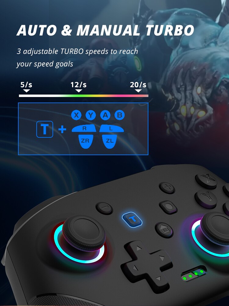 Control Joystick Data frog para Nintendo Switch/PC/Android/IOS